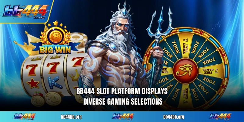 BB444 slot platform displays diverse gaming selections
