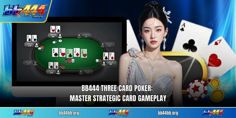 BB444 Three Card Poker: Master Strategic Card Gameplay