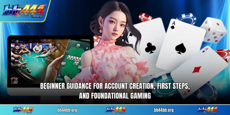 Beginner guidance for account creation, first steps, and foundational gaming