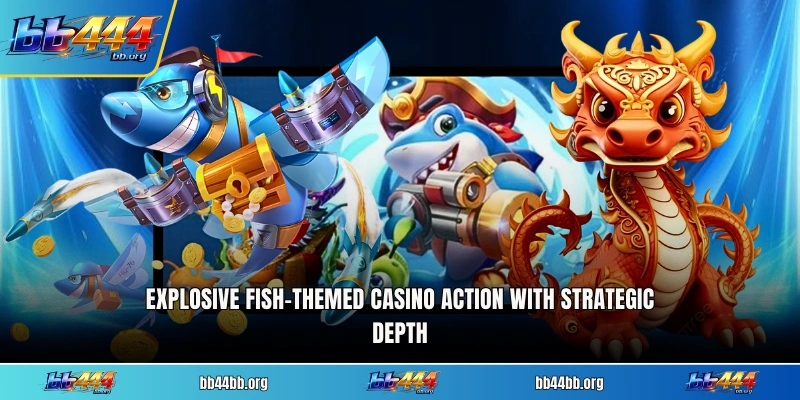 Explosive fish-themed casino action with strategic depth