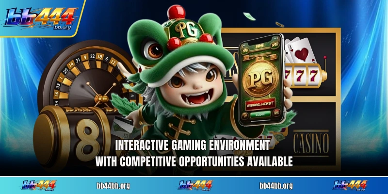 Interactive gaming environment with competitive opportunities available