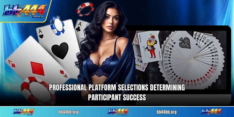 Professional platform selections determining participant success